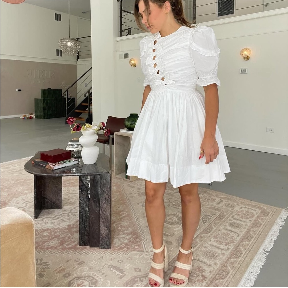 Sofie the Label bow mini cotton dress